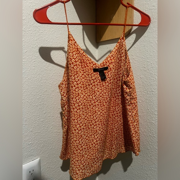 Forever 21 Tops - Forever 21 Redish Orange Floral Camisole